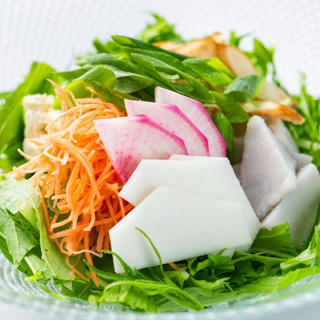 Salad With Kyoto Harvested Vegetables